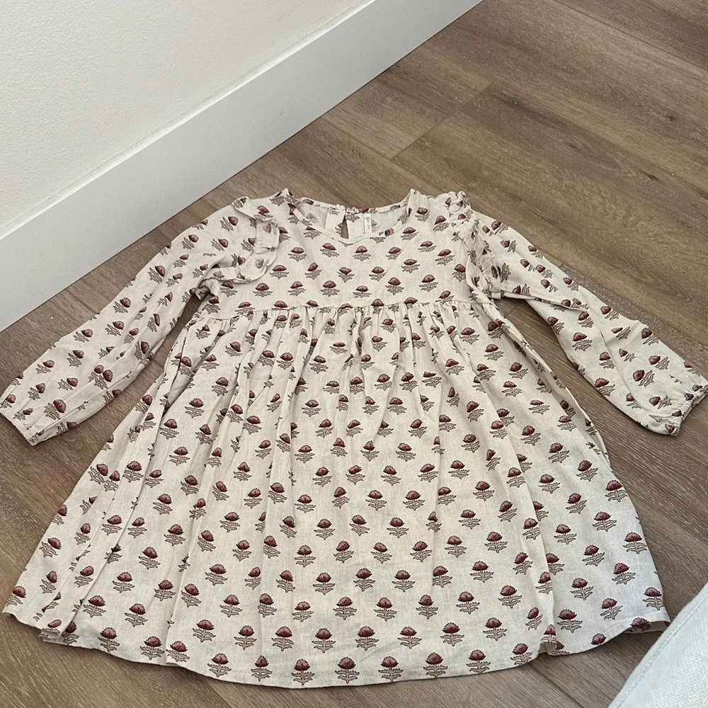 Rylee + Cru Piper Dress (Dried Floral, 8-9Y)
